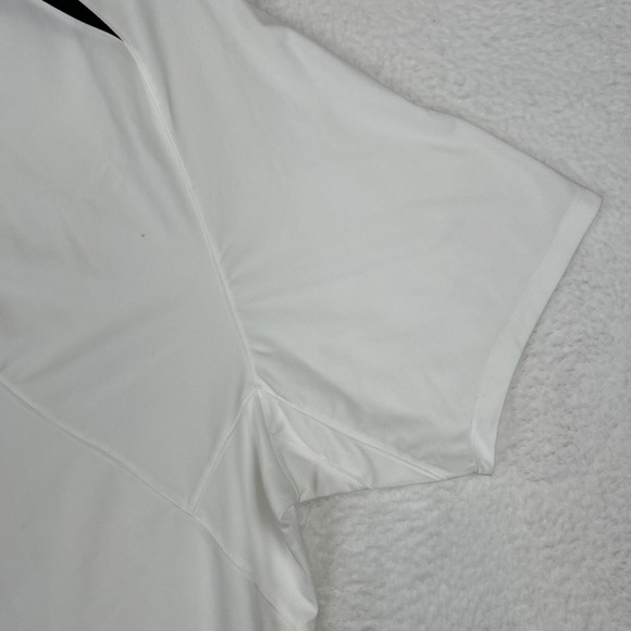 NWT Nike Performance Mens XL White Tennis Golf Polo Shirt 325328-100 - Picture 12 of 16